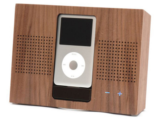Illustration for article titled Wooden iPod Dock is Wholesome, Er, Wooden